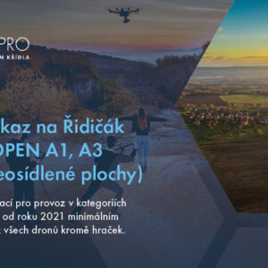 Dárkový poukaz na Řidičák na dron do OPEN A1, A3 (zástavba, neosídlené plochy)