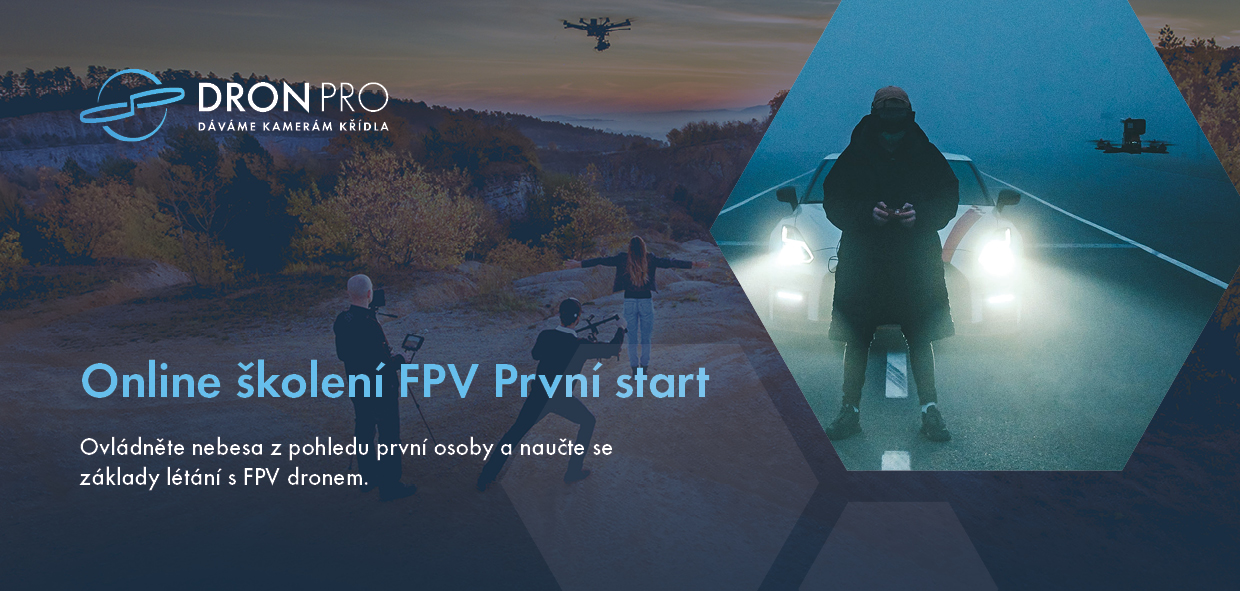 Dárkový poukaz na online školení První start s FPV dronem