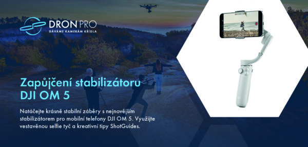 Dárkový poukaz na zapůjčení stabilizátoru DJI OM 5