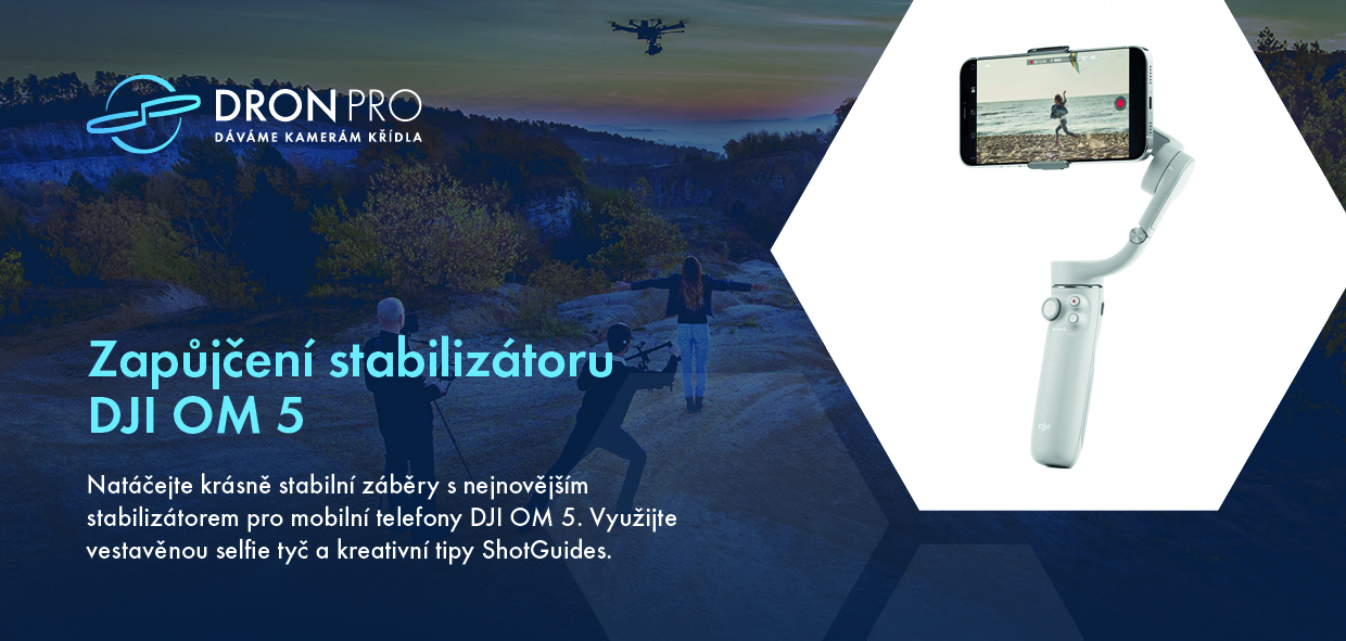 Dárkový poukaz na zapůjčení stabilizátoru DJI OM 5