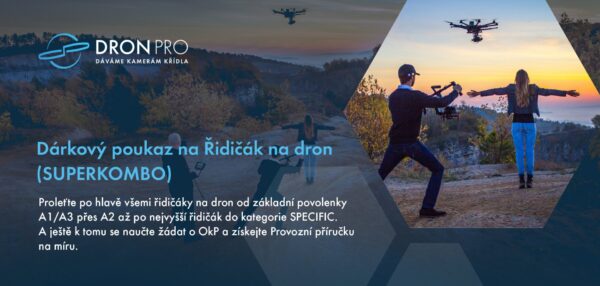 Dárkový poukaz - Řidičák na dron SUPERKOMBO