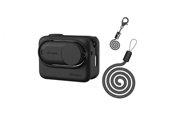 Černý silikonový kryt s poutkem na kameru Insta360 GO 3 + Action Pod 1INST462B