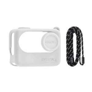 Bílý silikonový kryt na Acton Pod kamery Insta360 GO 3S + kryt objektivu 1INST433