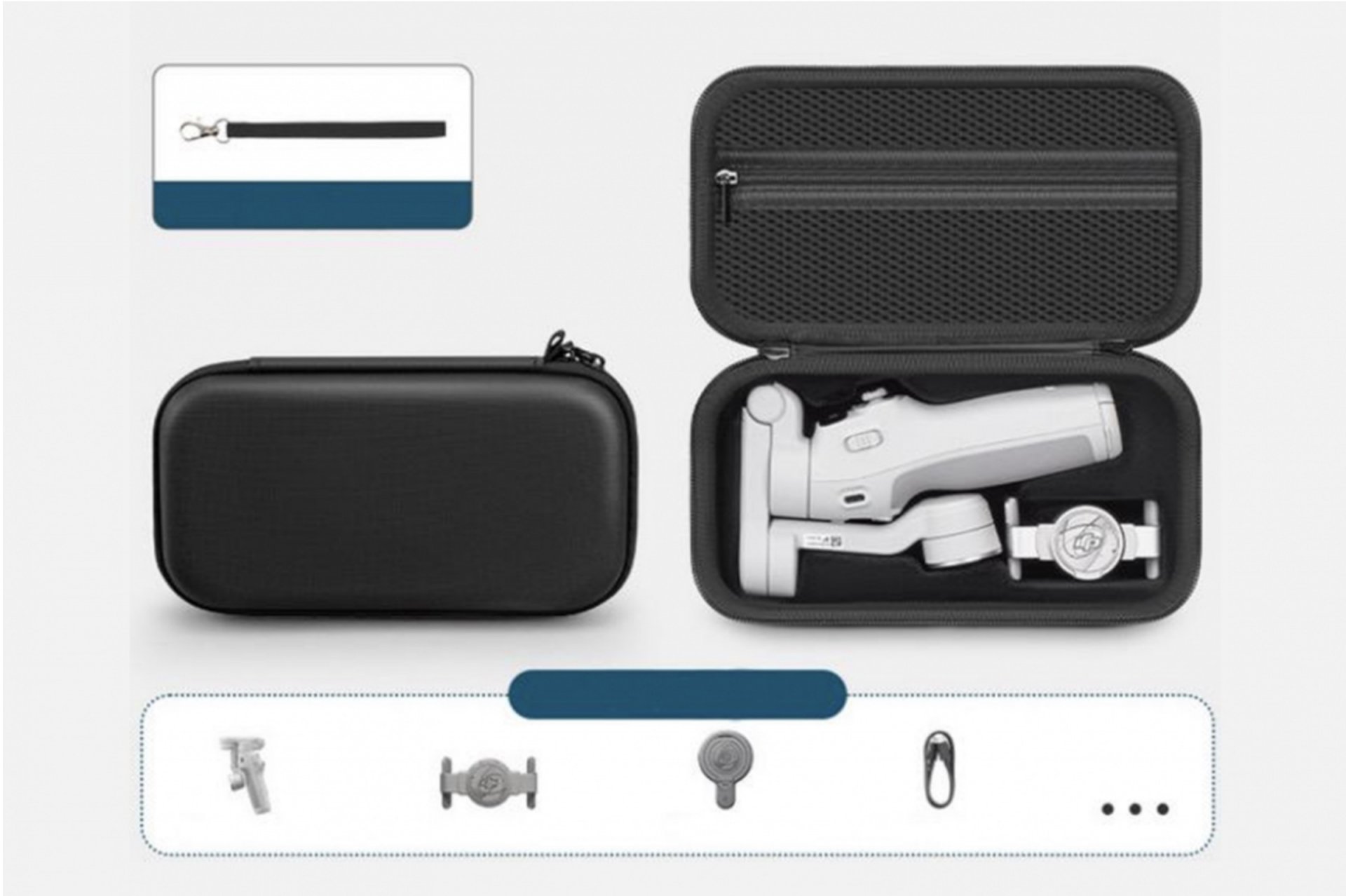 Černé mini pouzdro na stabilizátor DJI Osmo Mobile 7 / Osmo Mobile 7P 1DJ6903B