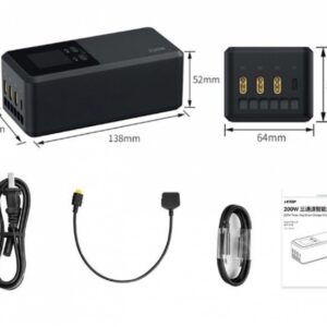 Inteligentní 200W nabíječka baterií s úložným režimem pro DJI Matrice 4T / Matrice 4E 1DJ4977N