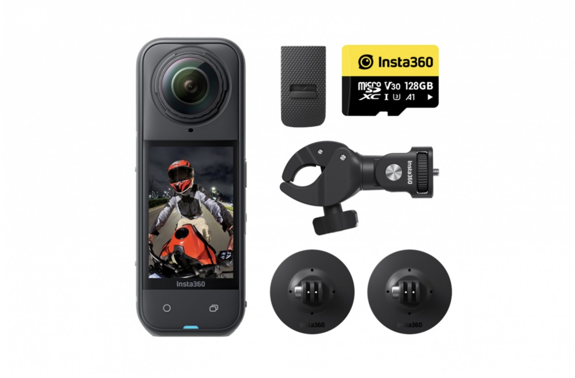 Akční kamera Insta360 X5 Motocyklový balíček INST752
