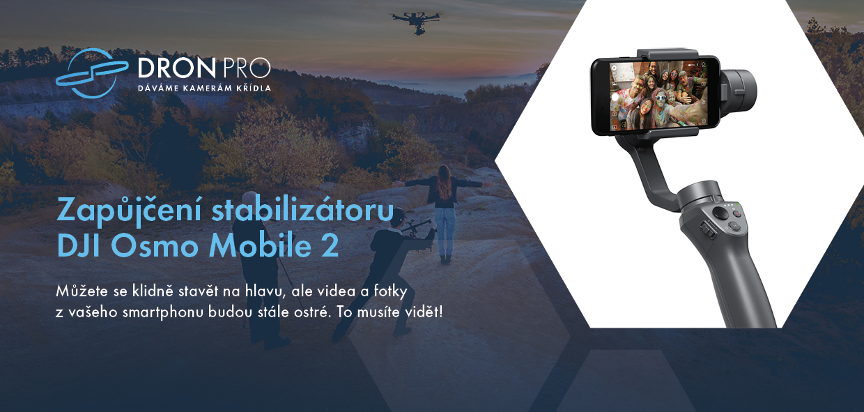 Dárkový poukaz na zapůjčení stabilizátoru DJI Osmo Mobile 2